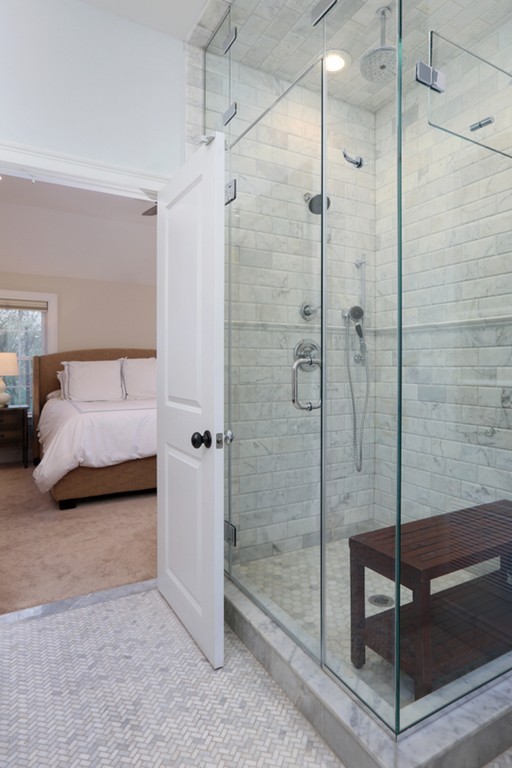 31 Buswell Park Newton, MA 02458 - Photo 16 of 20 a en suite bathroom with a shower