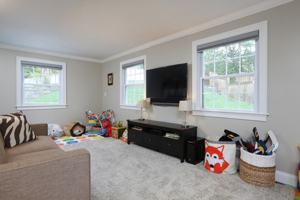 31 Buswell Park Newton, MA 02458 - Photo 5 of 20 a living room with furniture and a flat screen tv