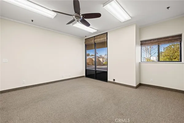 an empty room with window