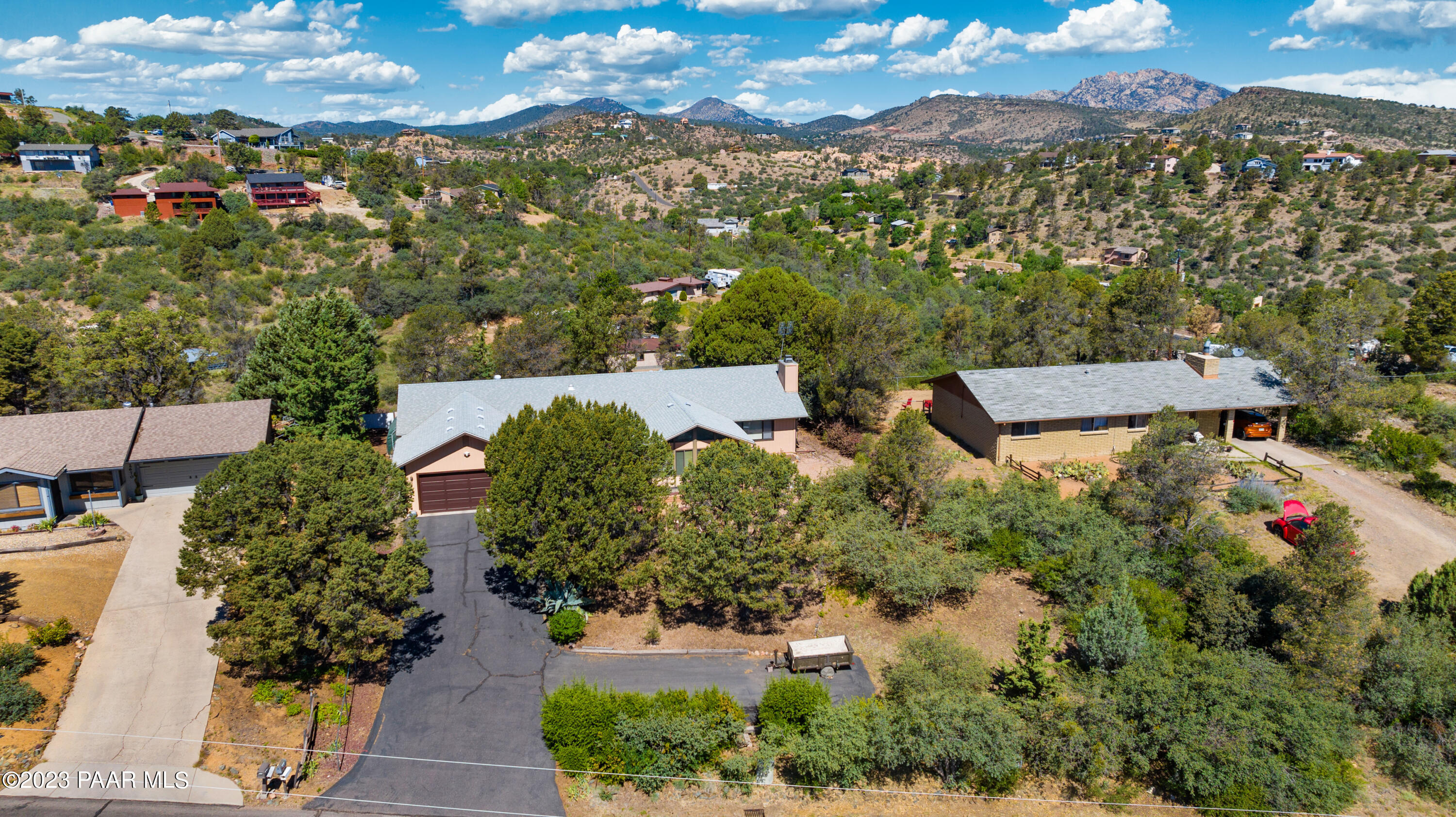 2680 Ridge Road Prescott, AZ 86301 - Photo 11 of 25 an aerial view of a house with yard