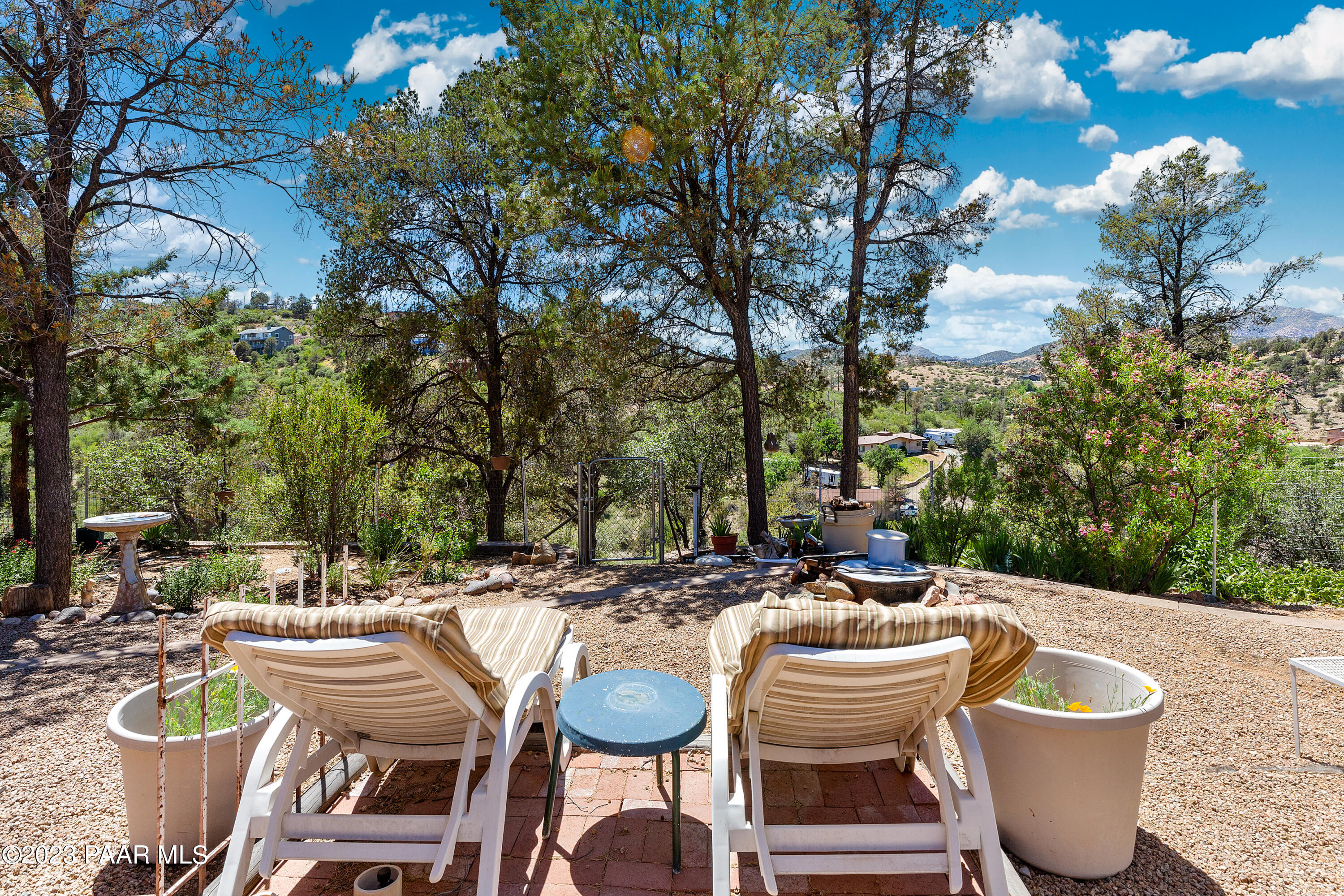 2680 Ridge Road Prescott, AZ 86301 - Photo 18 of 25 a patio with water view fountain and outdoor seating