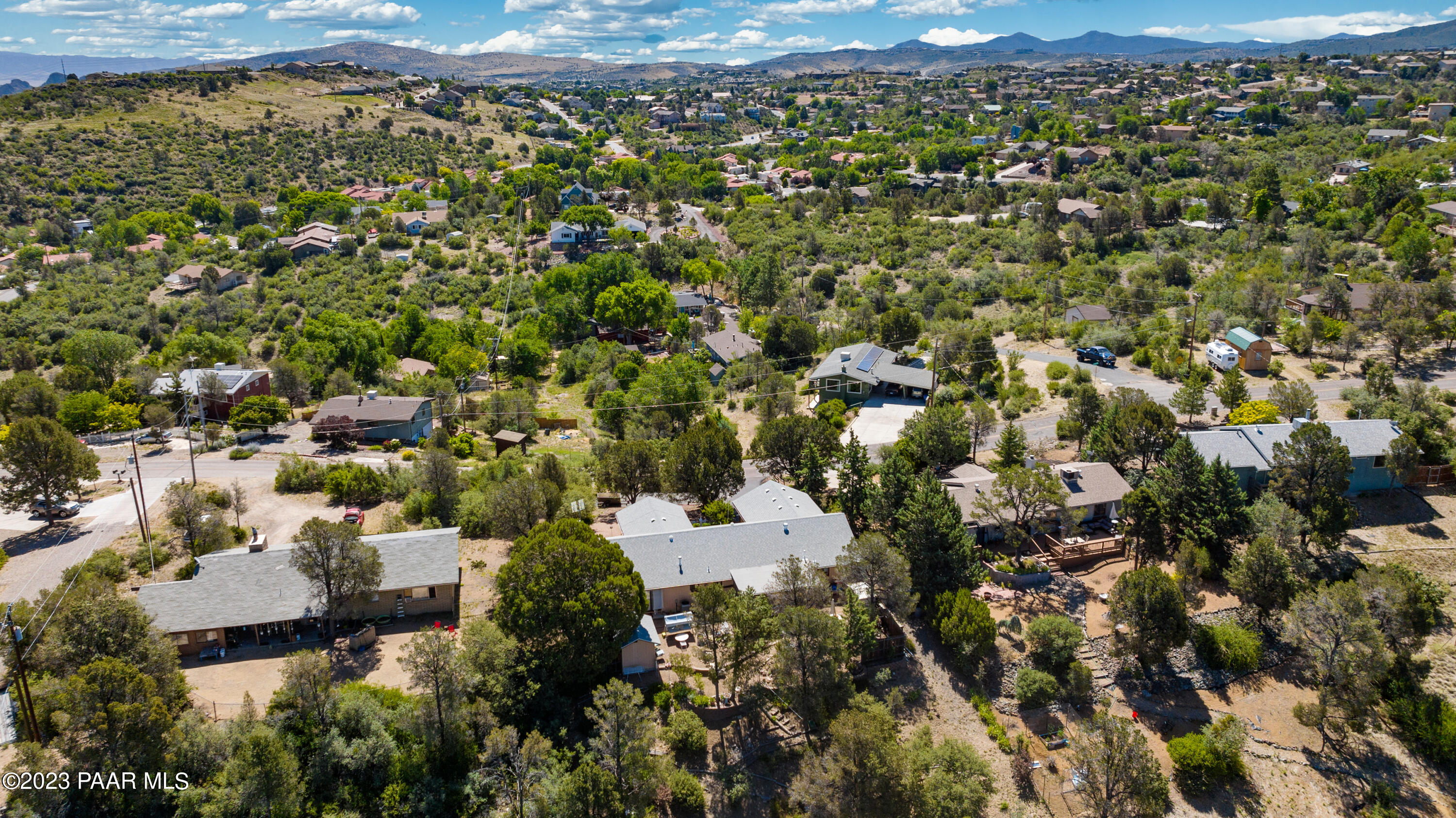 2680 Ridge Road Prescott, AZ 86301 - Photo 24 of 25 an aerial view of a houses with a yard