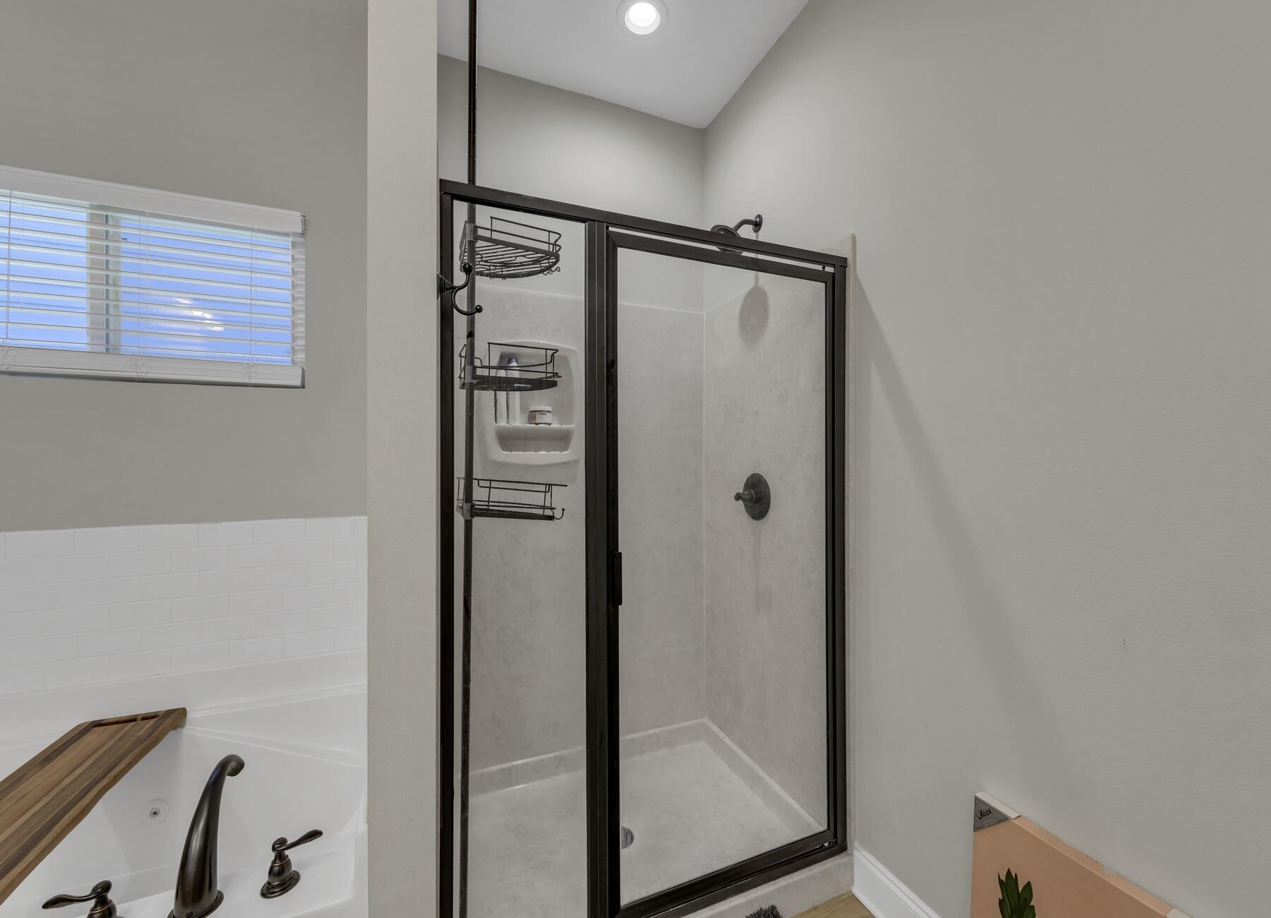 1200 French Quarter Way Fort Walton Beach, FL 32547 - Photo 33 of 45 a bathroom with a shower and a mirror