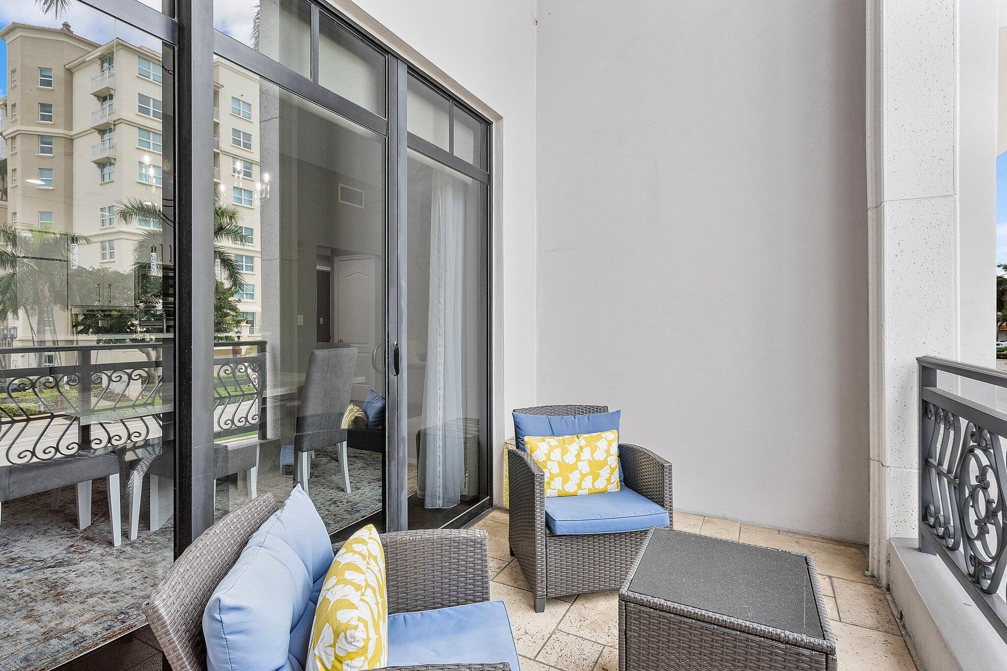200 East Palmetto Park Road, Unit 10 Boca Raton, FL 33432 - Photo 17 of 47 Covered Balcony w/City Views
