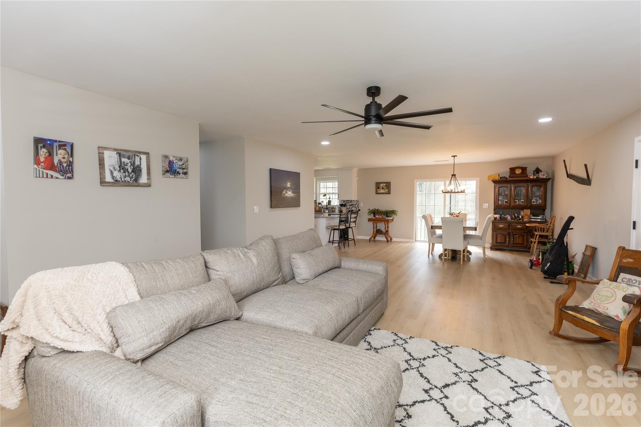 5126 Monroe-Ansonville Road Wingate, NC 28174 - Photo 7 of 28 a living room with furniture and kitchen view