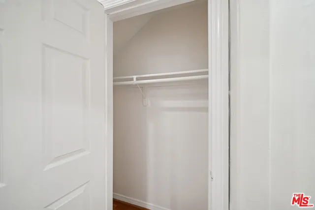 a close view of closet