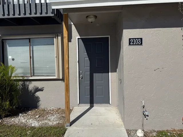 a view of front door