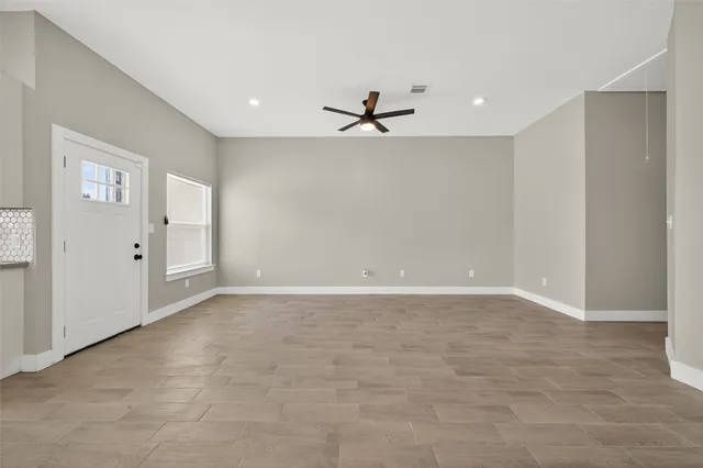 a view of an empty room