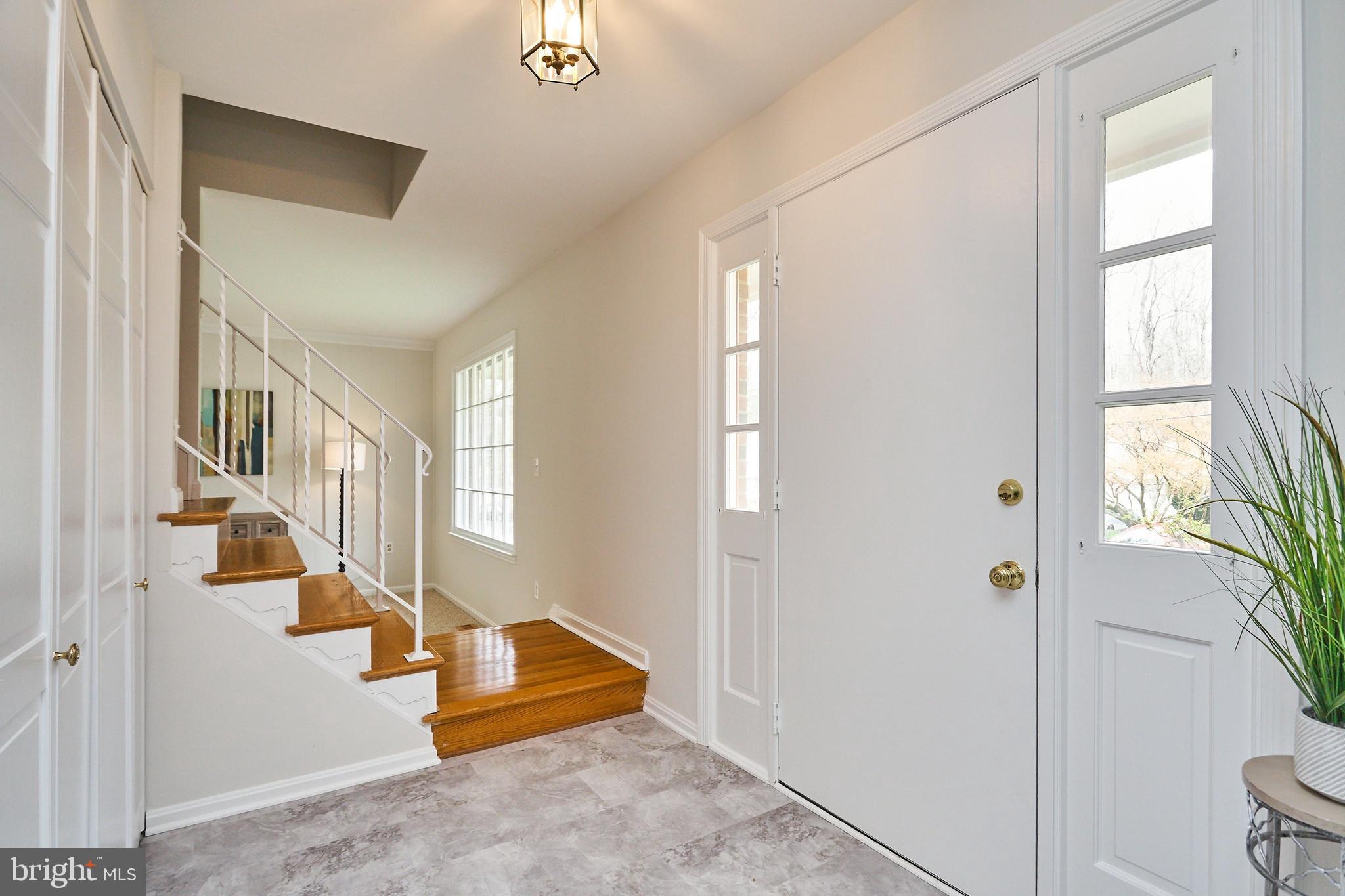 9523 Stevebrook Road Fairfax, VA 22032 - Photo 2 of 40 Bright Entry Foyer with New Flooring