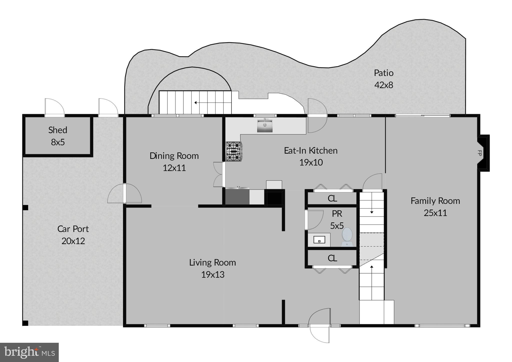 9523 Stevebrook Road Fairfax, VA 22032 - Photo 38 of 40 Main Level Floor Plan