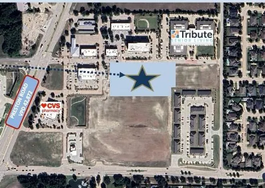 a bird view of a building