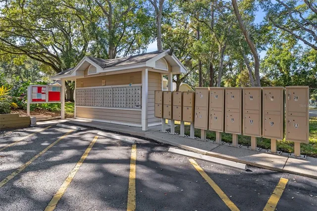 a view of a lake with a big yard