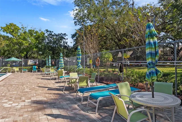 a lobby with furniture and lots of counter space