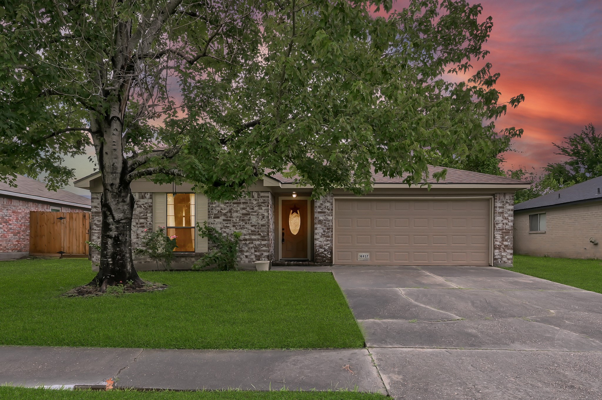 front view of house with a yard