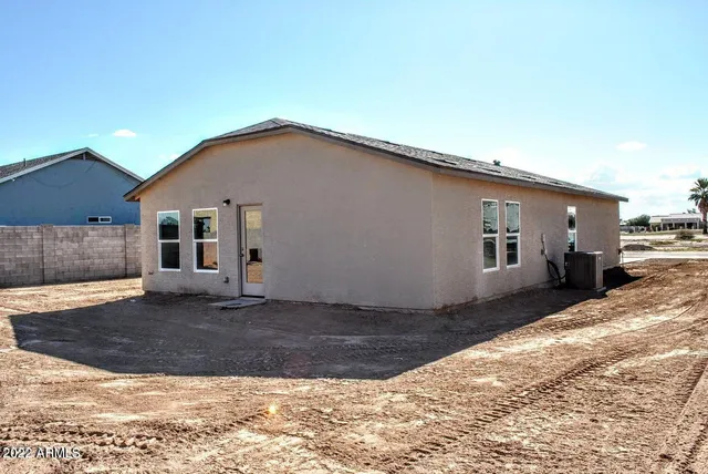 a backyard of a house