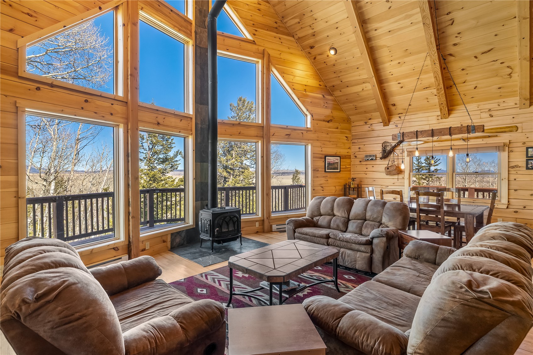 1059 Sheep Ridge Road Fairplay, CO 80440 - Photo 24 of 50 a living room with furniture and a large window