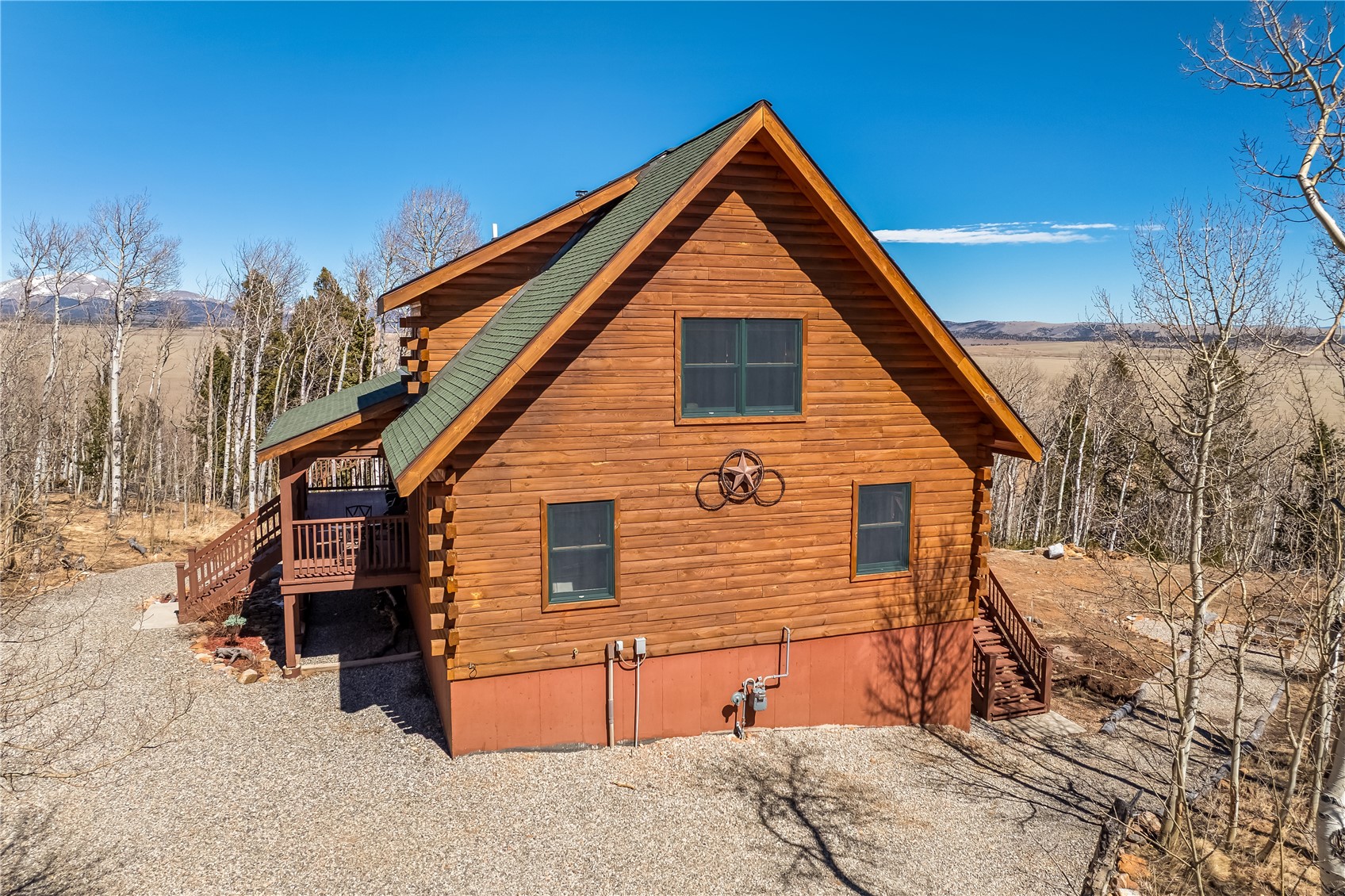 1059 Sheep Ridge Road Fairplay, CO 80440 - Photo 37 of 50 a front view of a house with a yard