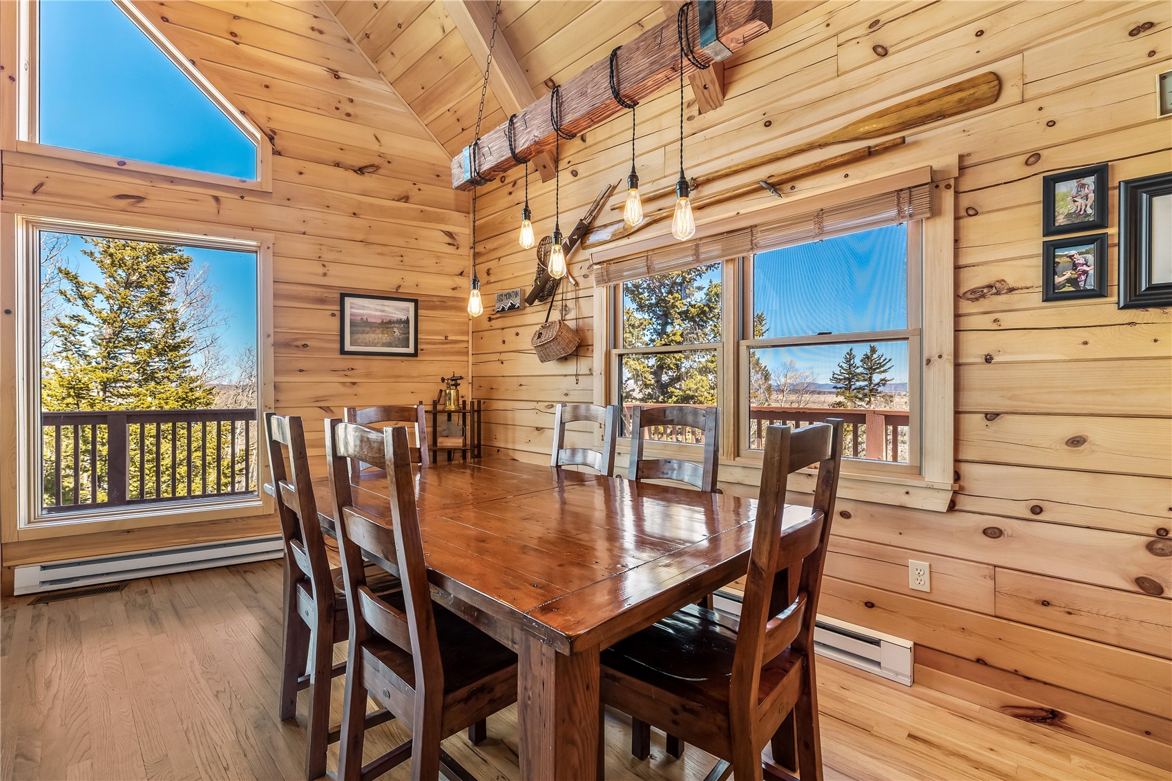 1059 Sheep Ridge Road Fairplay, CO 80440 - Photo 9 of 50 a view of a dining room with furniture and wooden floor