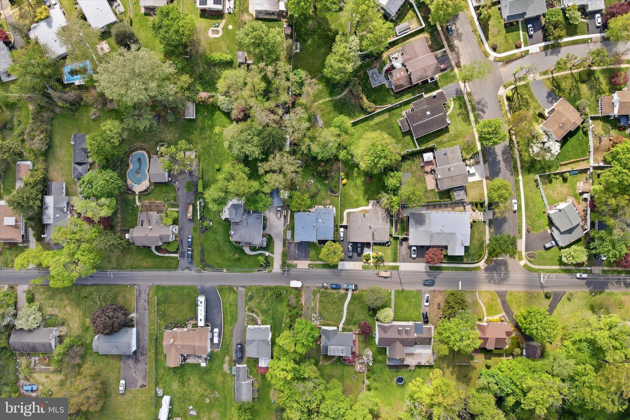 843 Sternermill Road Feasterville-Trevose, PA 19053 - Photo 41 of 49 Lush suburban landscape from above.