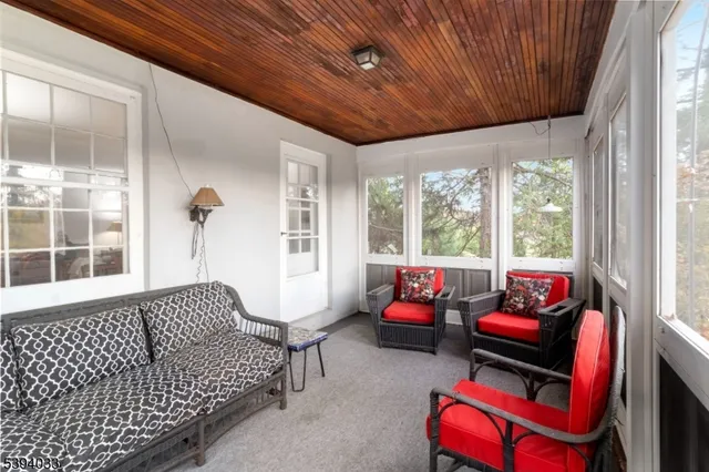 a view of outdoor space with seating