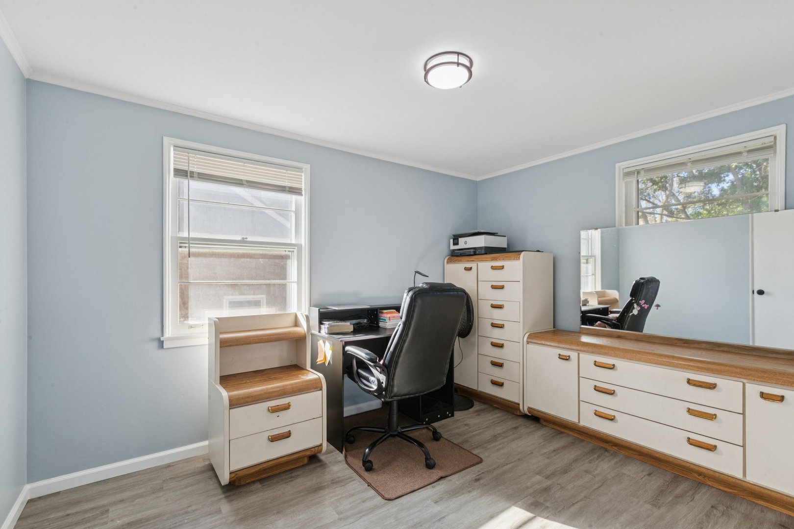 8846 Austin Avenue Morton Grove, IL 60053 - Photo 11 of 35 a view of workspace with furniture and windows