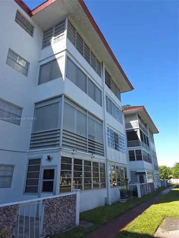 a front view of a building