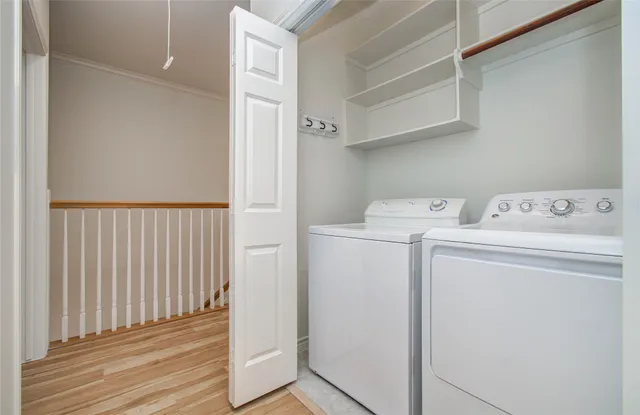 a view of a pathway with a buildings in the background