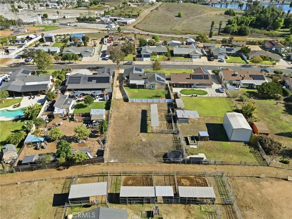 an aerial view of a city with lots of residential buildings