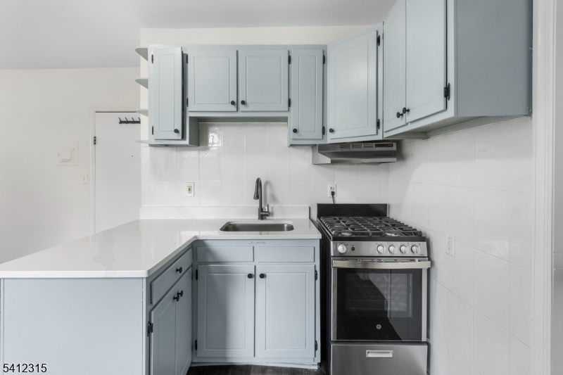 676 Chestnut Street, Unit 3 Kearny, NJ 07032 - Photo 7 of 21 a kitchen with stainless steel appliances granite countertop a sink a stove and cabinets