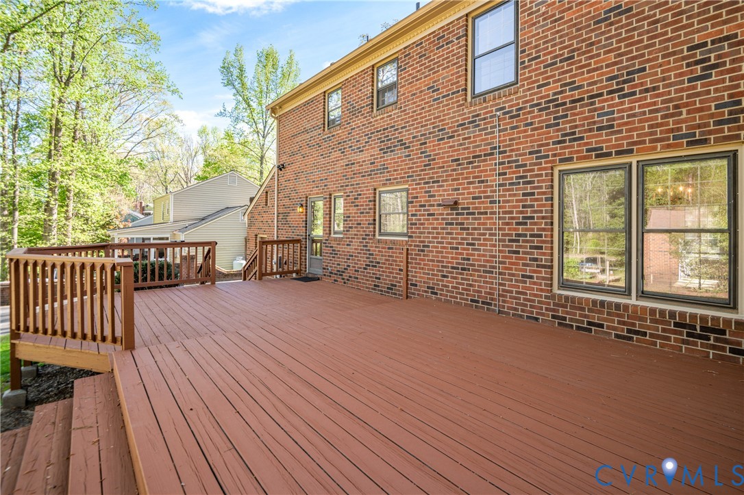 4407 Ketcham Drive Chesterfield, VA 23832 - Photo 24 of 37 a view of a house with a wooden deck