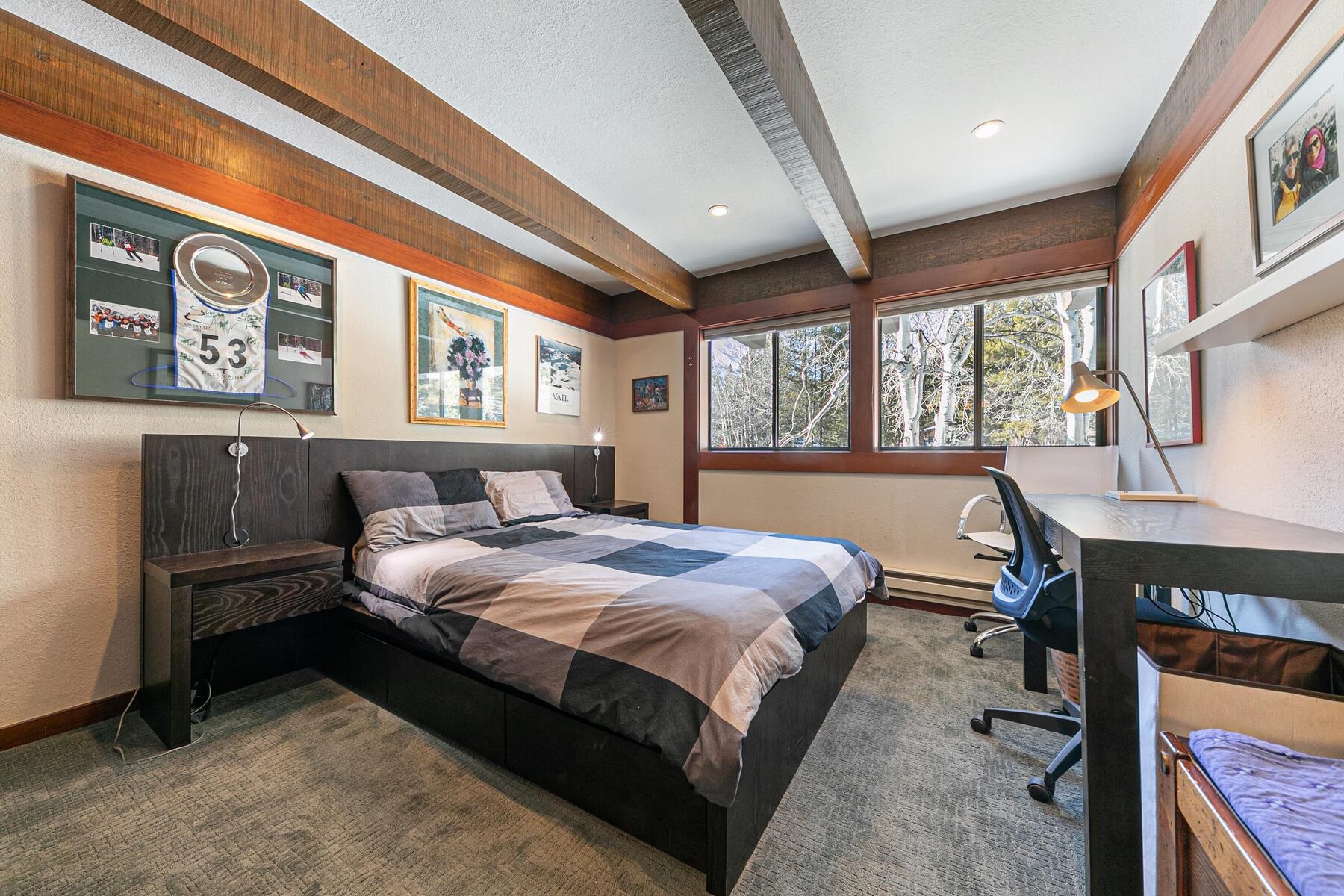 1581 Olympic Vly Road, Unit 3 Olympic Valley, CA 96146 - Photo 14 of 28 a bedroom with a bed and a table