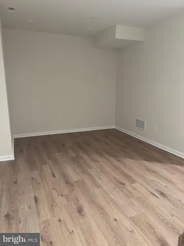 wooden floor in a bathroom