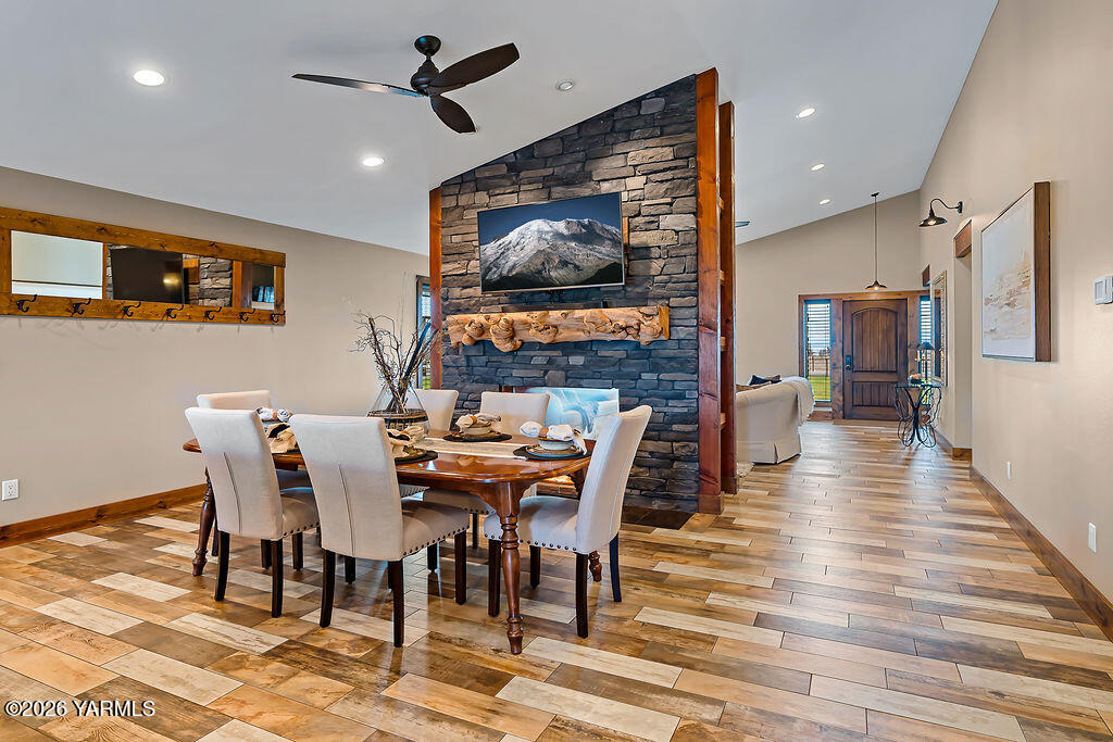 3344 Marks Road Yakima, WA 98903 - Photo 11 of 56 a dining room with furniture a rug and wooden floor