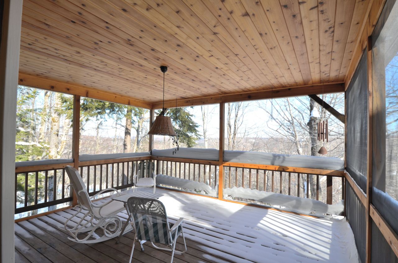 43 Pinnacle Road Otis, MA 01253 - Photo 13 of 16 a view of a balcony with wooden floor