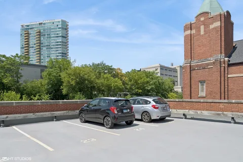 a car parked in front of a building
