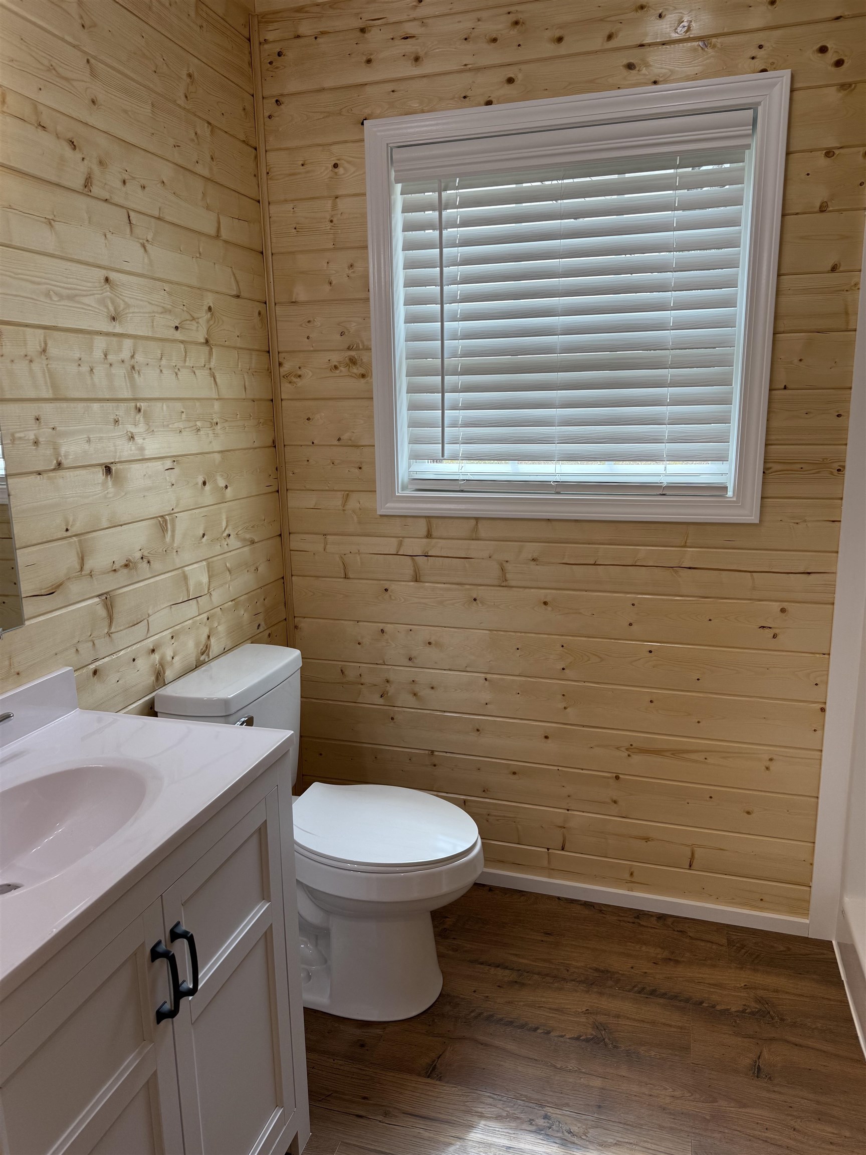 104 Young Drive Selmer, TN 38375 - Photo 10 of 12 a bathroom with a toilet a sink and a mirror