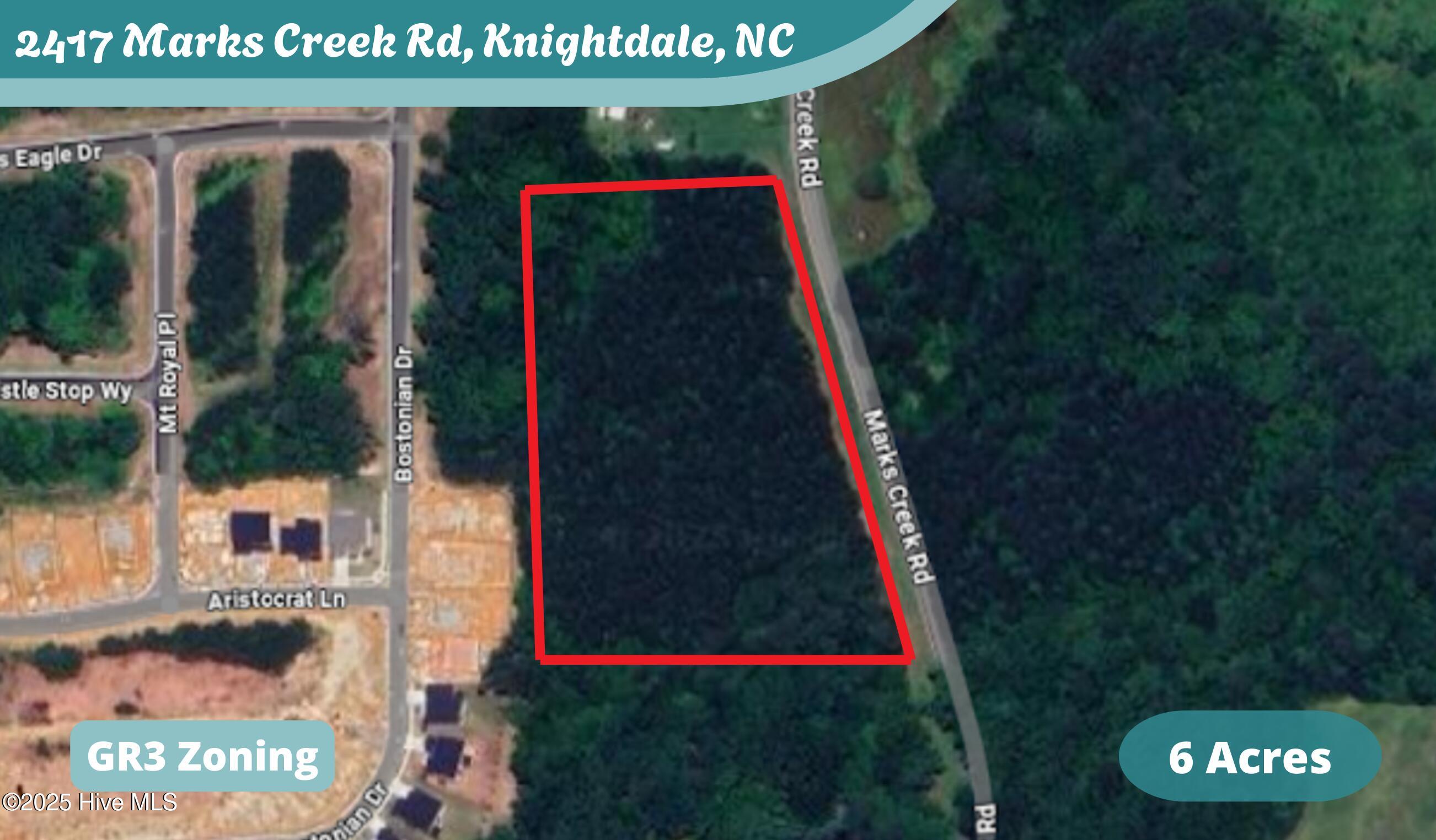 2417 Marks Creek Road Knightdale, NC 27545 - Photo 1 of 1 Aerial