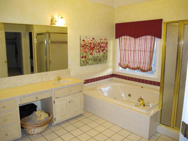 121 Lake Pointe Drive Macon, GA 31210 - Photo 7 of 14 a bathroom with a bathtub sink vanity mirror and toilet