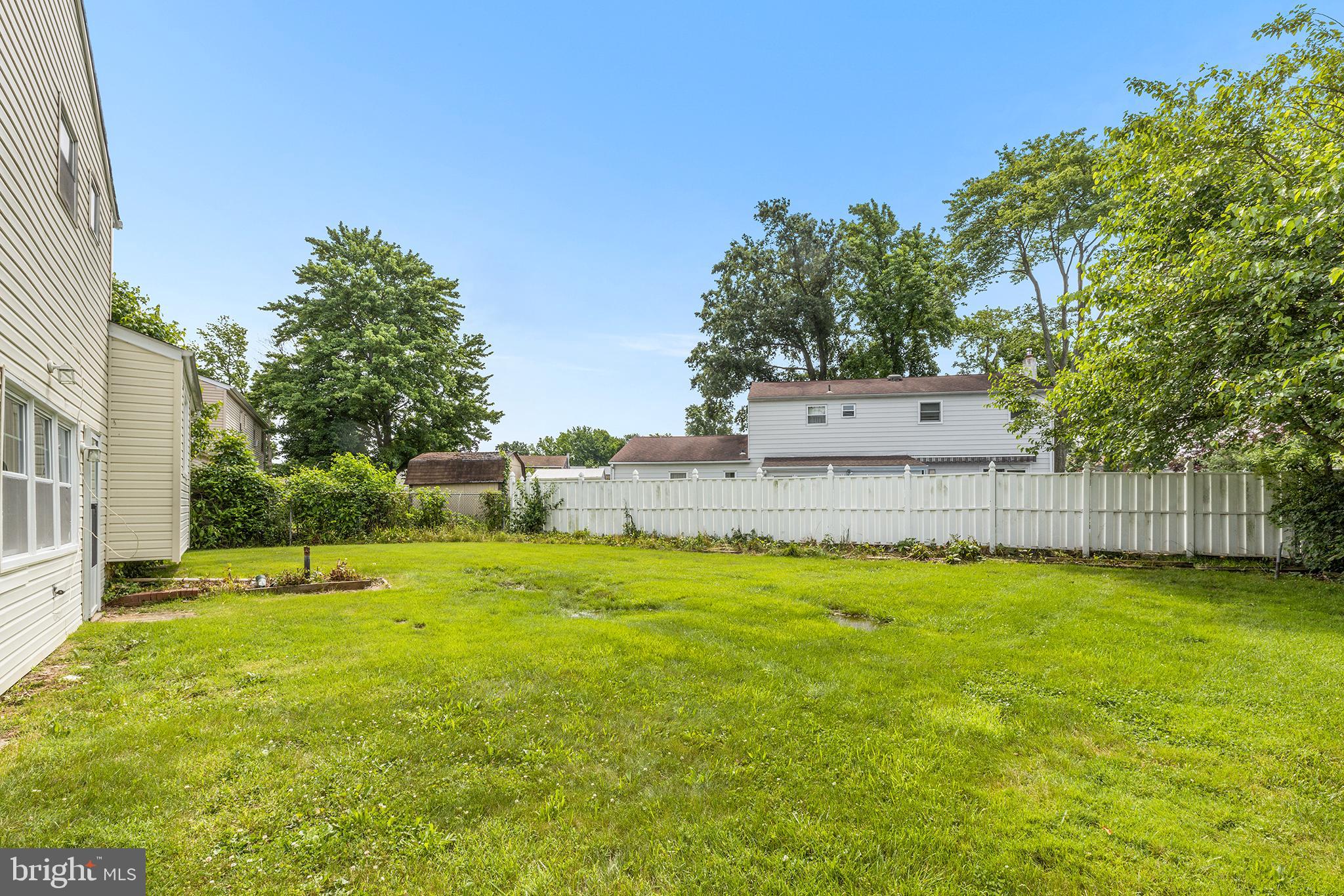 608 Warwick Road Fairless Hills, PA 19030 - Photo 33 of 37 Back Yard Looking at Rear Fence