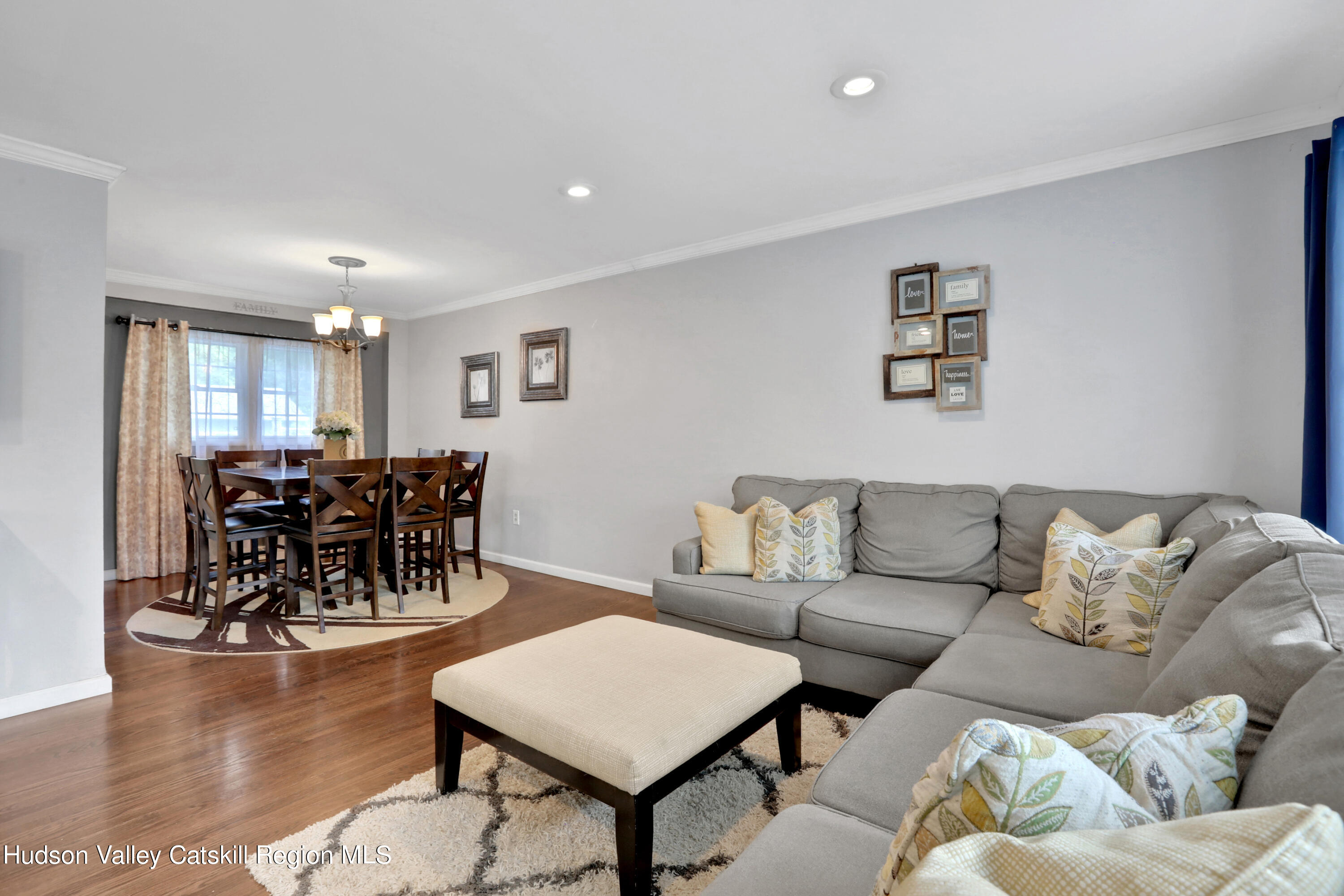187 Russell Road Hurley, NY 12443 - Photo 6 of 33 a living room with furniture and kitchen view