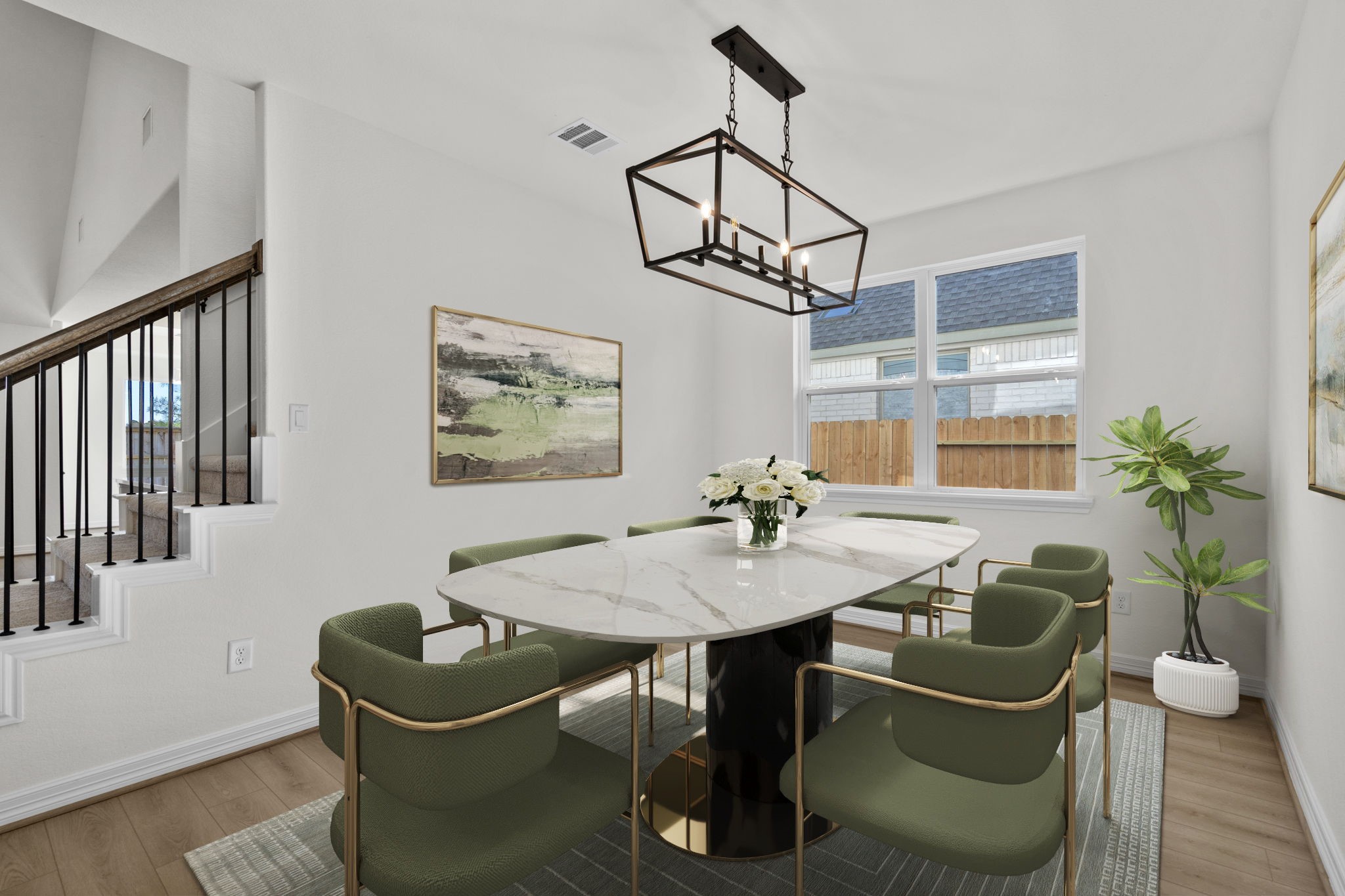 32414 Poplar Grove Lane Conroe, TX 77385 - Photo 5 of 30 The dining area is a perfect blend of style and functionality, providing an inviting space for memorable meals and gatherings.