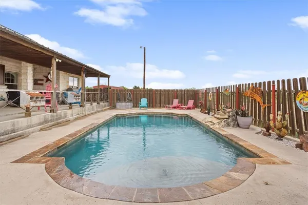 a view of a swimming pool