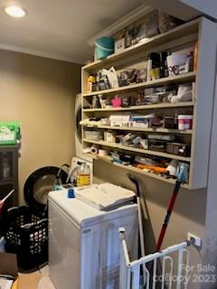 3630 Mt Holly Road Edgemoor, SC 29712 - Photo 14 of 25 a close up of storage and utility room with washer and dryer