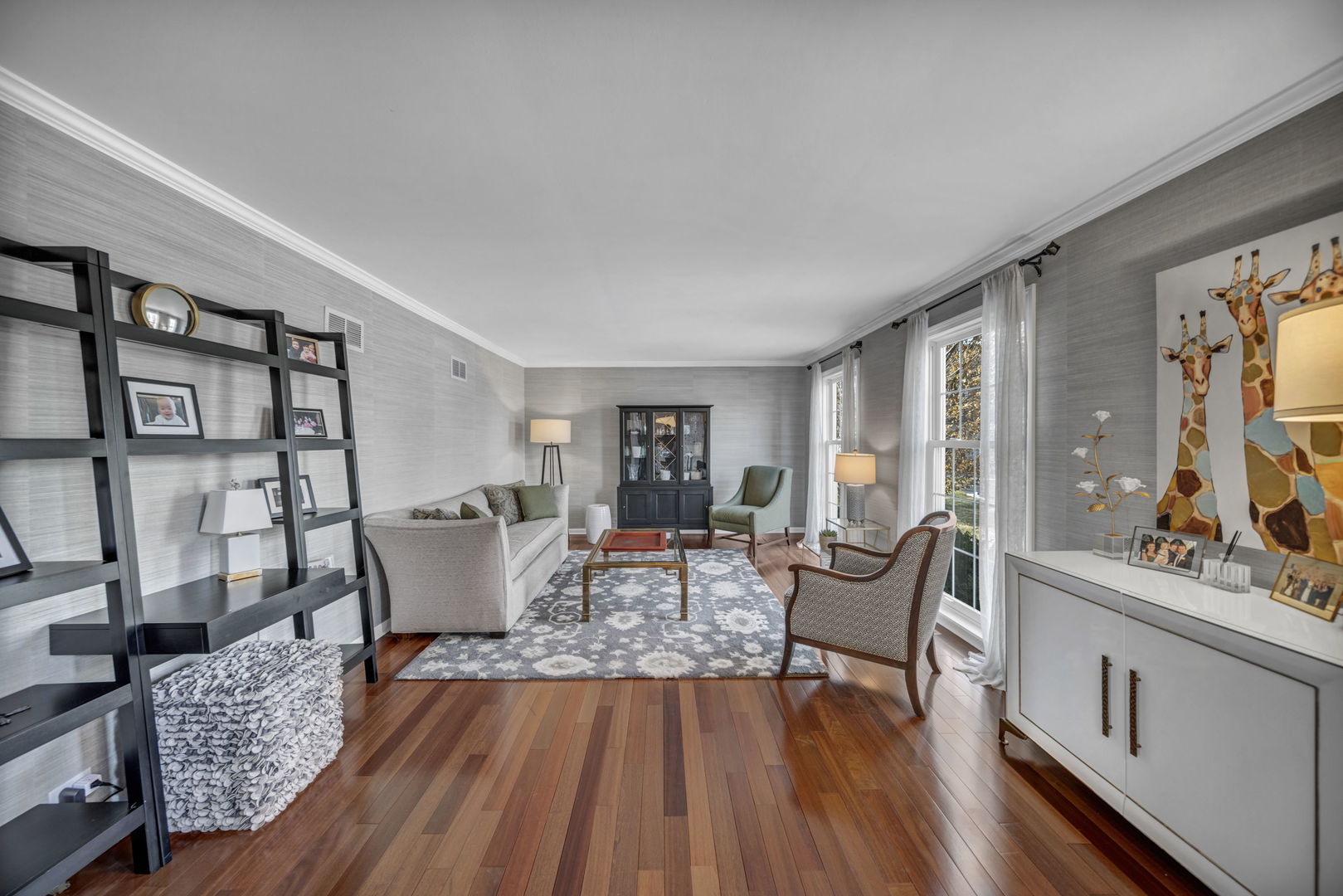 1810 Wagner Road Glenview, IL 60025 - Photo 6 of 32 a living room with furniture and a wooden floor