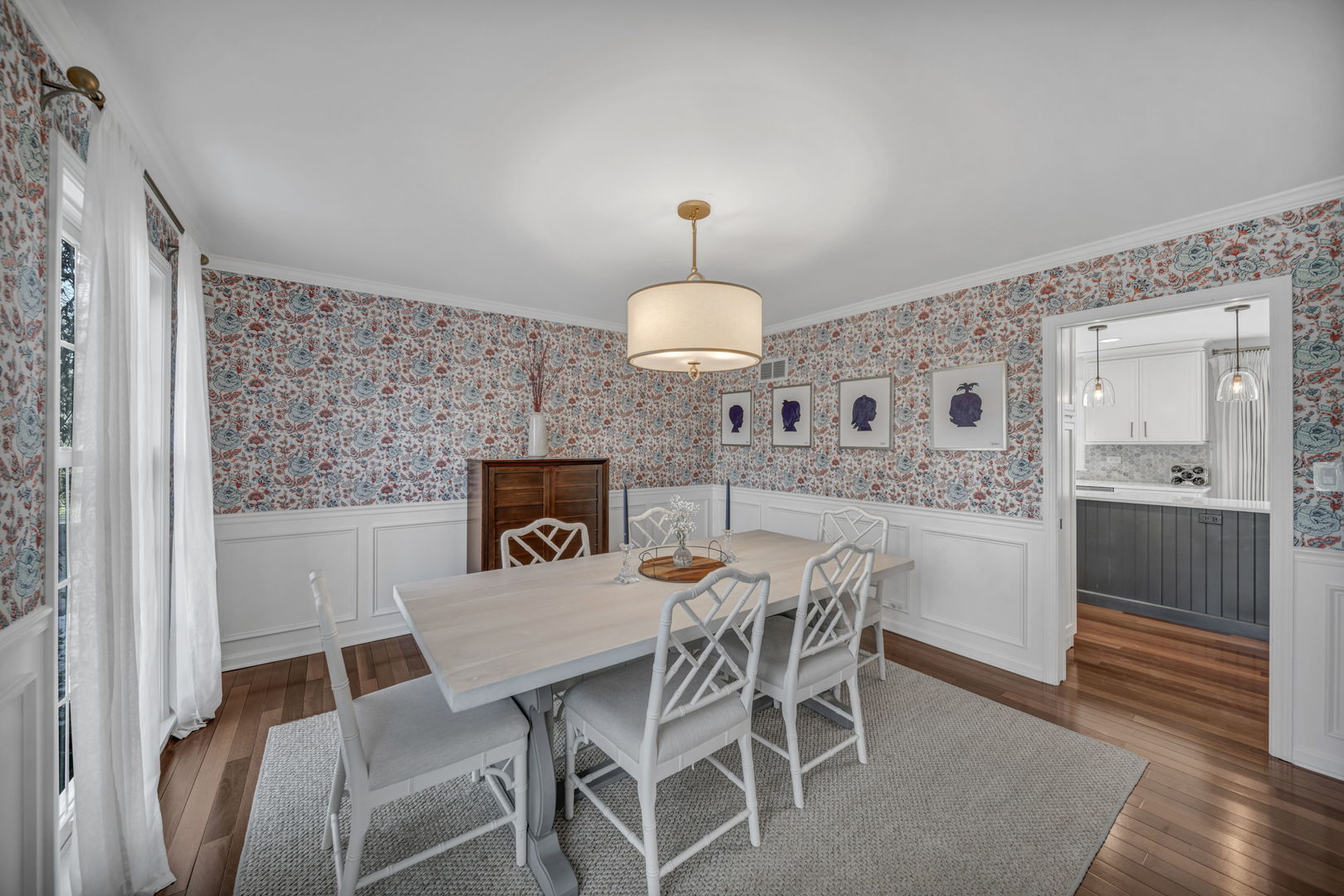 1810 Wagner Road Glenview, IL 60025 - Photo 7 of 32 a view of a dining room with furniture and wooden floor