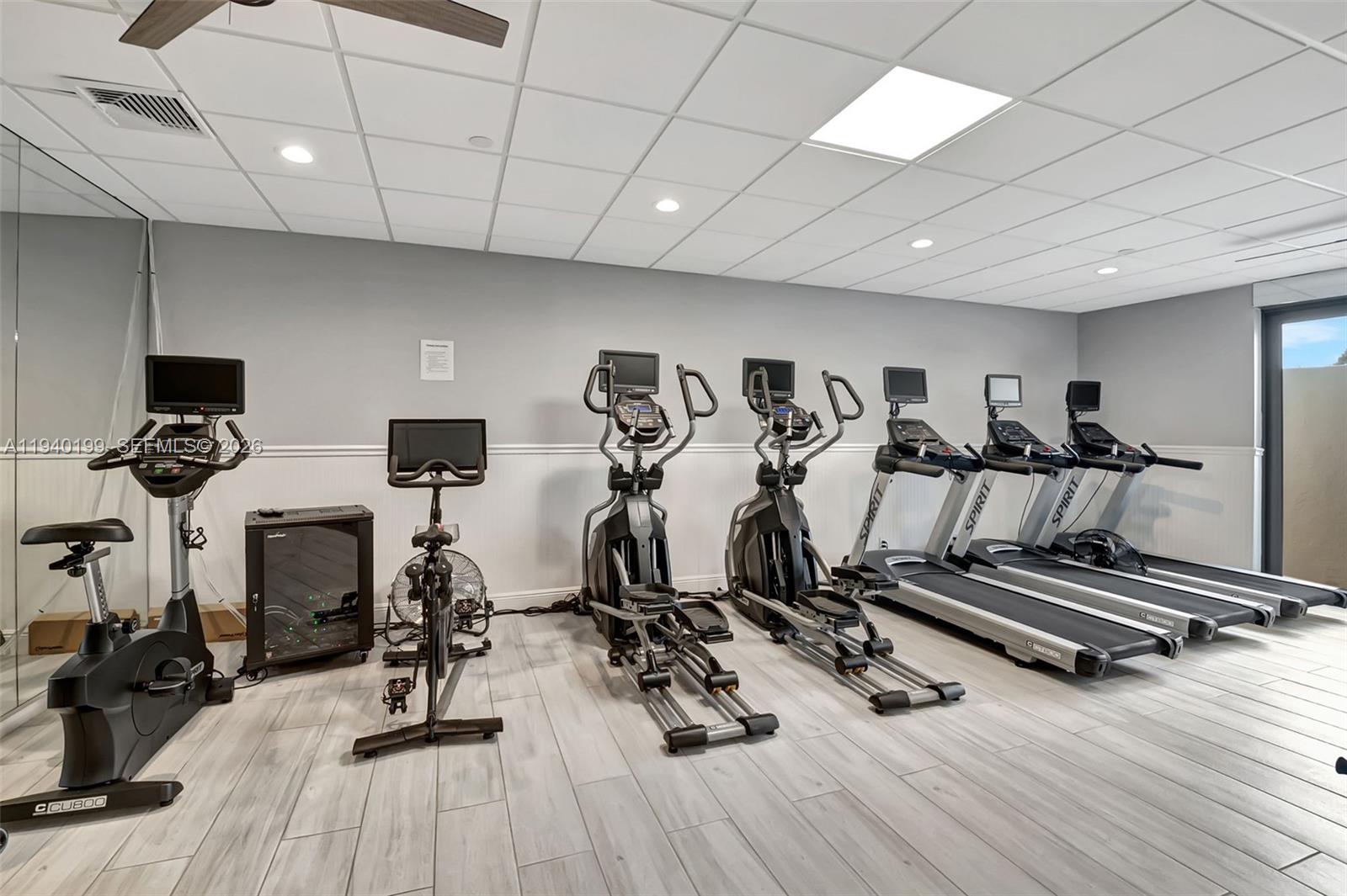 4545 North Ocean Boulevard, Unit 8B Boca Raton, FL 33431 - Photo 68 of 78 a view of a room with gym equipment
