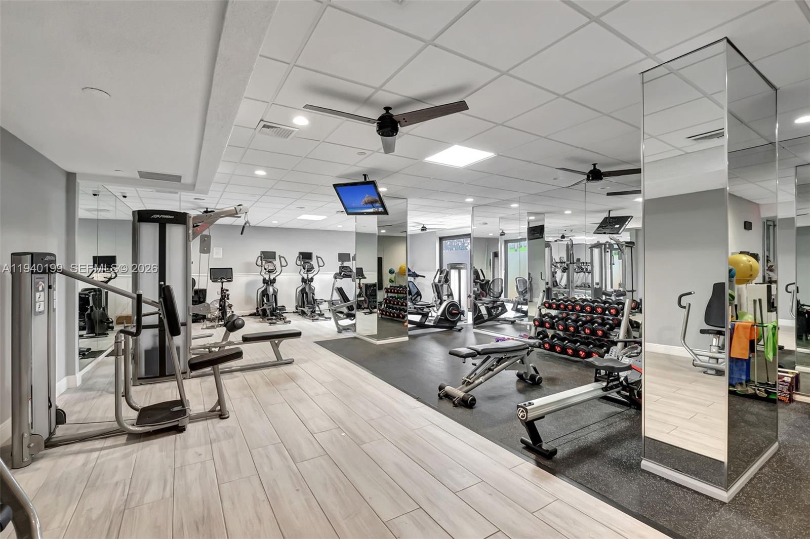 4545 North Ocean Boulevard, Unit 8B Boca Raton, FL 33431 - Photo 69 of 78 a view of a room with gym equipment