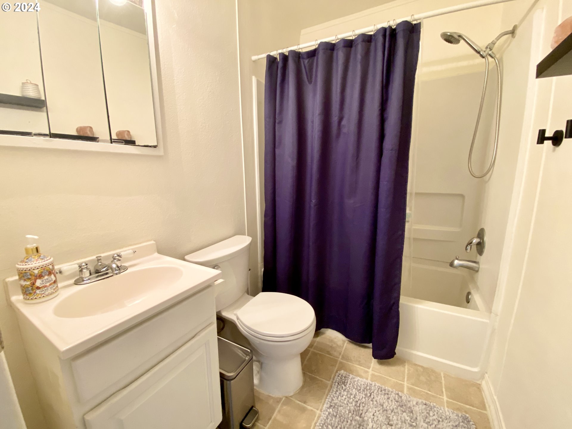 2425 E Street Springfield, OR 97477 - Photo 29 of 36 a bathroom with a sink a toilet and shower