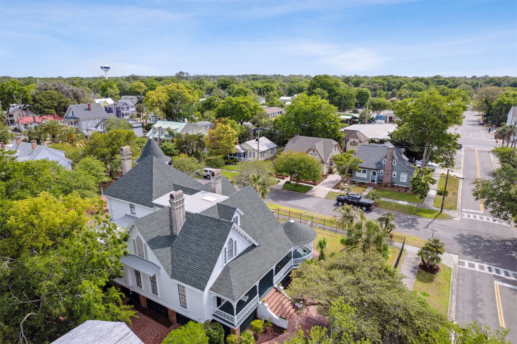 327 South 7th Street Fernandina Beach, FL 32034 - Photo 12 of 71 an aerial view of a house with a garden