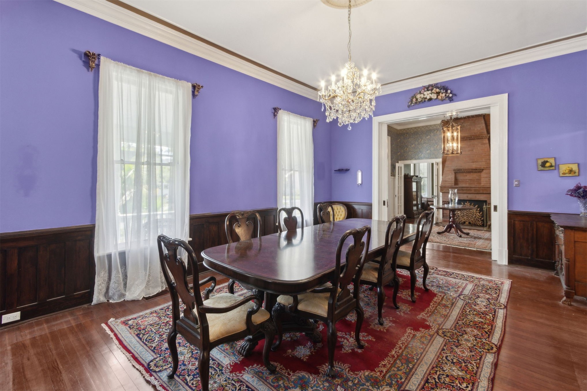 327 South 7th Street Fernandina Beach, FL 32034 - Photo 27 of 71 a view of a dining room with furniture window and wooden floor